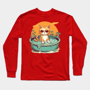 Summer chill cat Long Sleeve T-Shirt